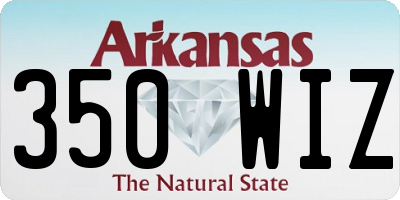 AR license plate 350WIZ