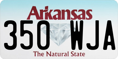 AR license plate 350WJA