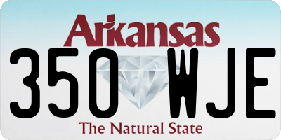 AR license plate 350WJE