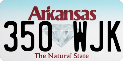 AR license plate 350WJK