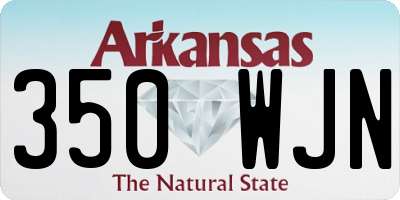 AR license plate 350WJN