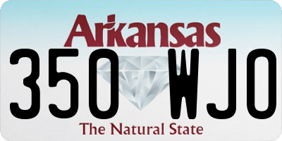 AR license plate 350WJO