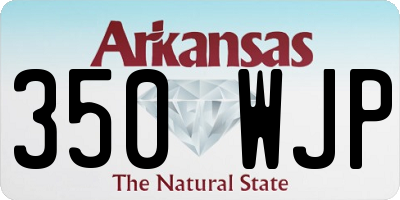 AR license plate 350WJP