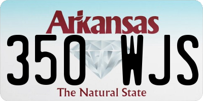AR license plate 350WJS