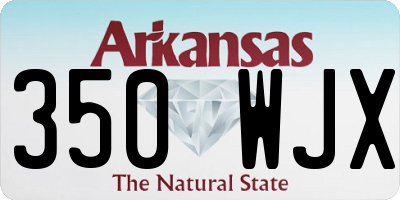 AR license plate 350WJX