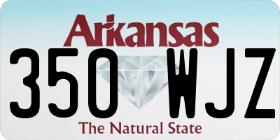 AR license plate 350WJZ