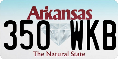 AR license plate 350WKB