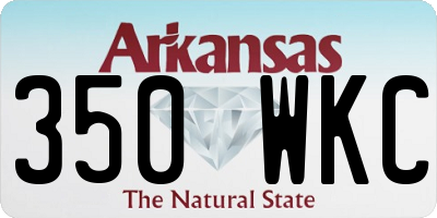 AR license plate 350WKC