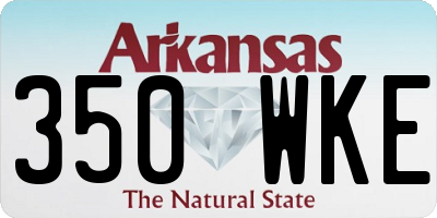 AR license plate 350WKE
