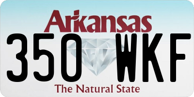 AR license plate 350WKF