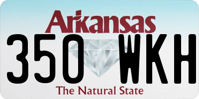 AR license plate 350WKH