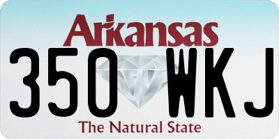 AR license plate 350WKJ