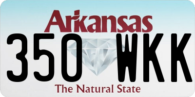AR license plate 350WKK