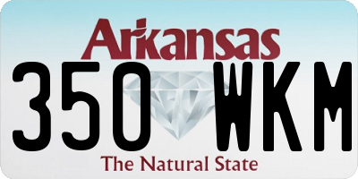 AR license plate 350WKM