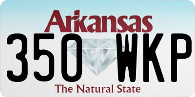 AR license plate 350WKP