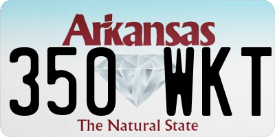 AR license plate 350WKT