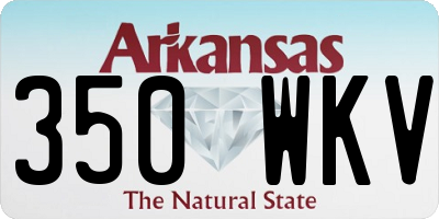 AR license plate 350WKV