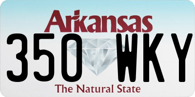 AR license plate 350WKY