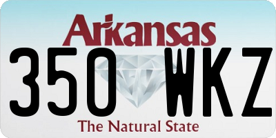 AR license plate 350WKZ