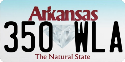 AR license plate 350WLA