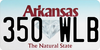AR license plate 350WLB