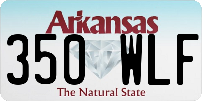 AR license plate 350WLF