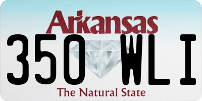 AR license plate 350WLI