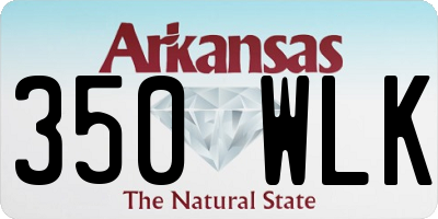 AR license plate 350WLK