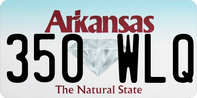 AR license plate 350WLQ
