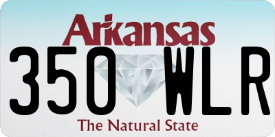 AR license plate 350WLR