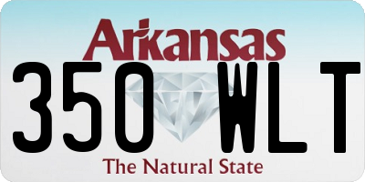 AR license plate 350WLT
