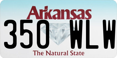 AR license plate 350WLW
