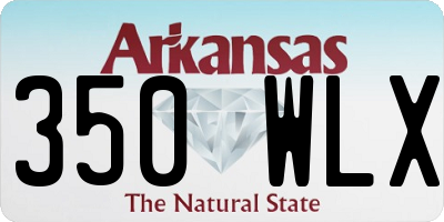 AR license plate 350WLX