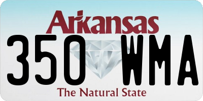 AR license plate 350WMA