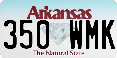 AR license plate 350WMK