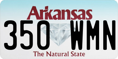 AR license plate 350WMN