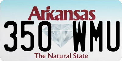AR license plate 350WMU