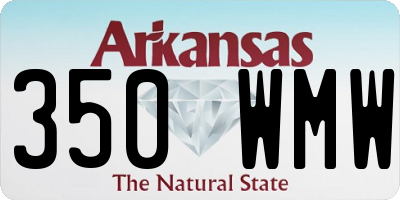 AR license plate 350WMW