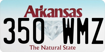 AR license plate 350WMZ