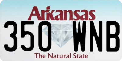 AR license plate 350WNB