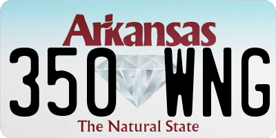 AR license plate 350WNG