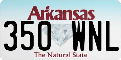 AR license plate 350WNL