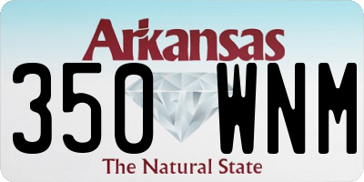 AR license plate 350WNM
