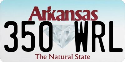 AR license plate 350WRL