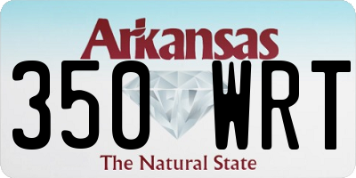 AR license plate 350WRT