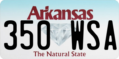 AR license plate 350WSA