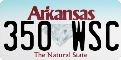 AR license plate 350WSC