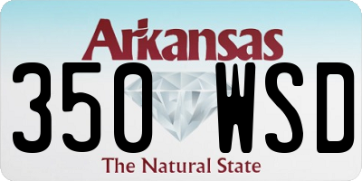 AR license plate 350WSD