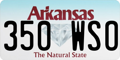 AR license plate 350WSO