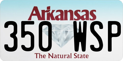 AR license plate 350WSP